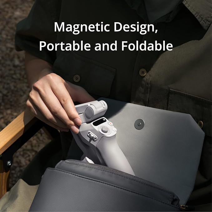 DJI OSMO Mobile SE Intelligent Gimbal 3-Axis Phone Gimbal Portable and Foldable for Android & iPhone with ShotGuides Smartphone Gimbal with ActiveTrack 5.0 Vlogging Stabilizer YouTube Video, Grey - Image 4